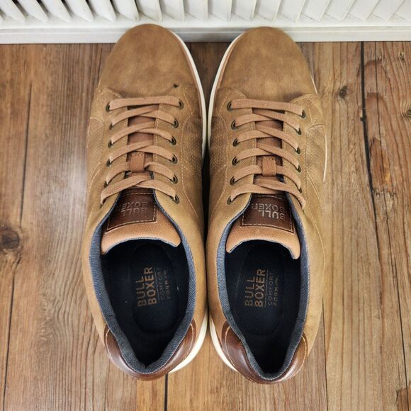 Bull Boxer Perforated PU Leather Shoes Men\'s 12 Brown Preppy Ivy League Oxfords main image 4
